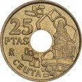 Испания 25 песет 1998 год - Сеута
