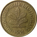 ФРГ 5 пфеннигов 1991 год (F)