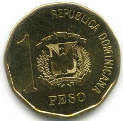 Доминиканская республика 1 песо 2016 год - Хуан Пабло Дуарте