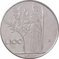 Италия 100 лир 1980 год - Минерва