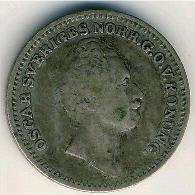 Швеция 1/16 риксдалера 1851 год