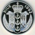 Ниуэ 10 долларов 1992 год - Корабль капитана Кука «Резолюшн»