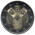 Латвия 2 евро 2018 год - 100 лет независимости прибалтийских государств (в коинкарте)
