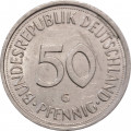 ФРГ 50 пфеннигов 1990 год (G)