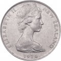 Новая Зеландия 10 центов 1974 год 