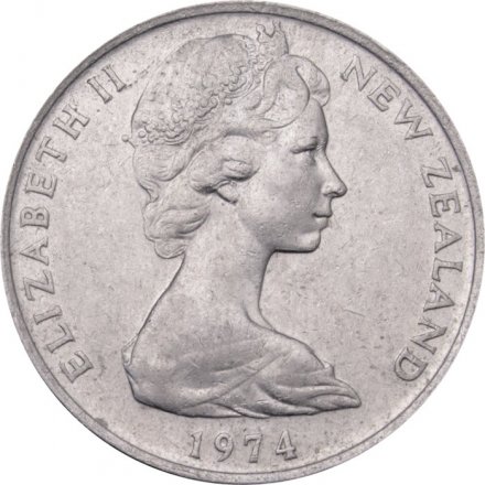 Новая Зеландия 10 центов 1974 год 