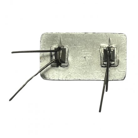 Значок ЭМА. Завод электромедицинской аппаратуры (зелёный)