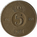 Швеция 5 эре 1965 год
