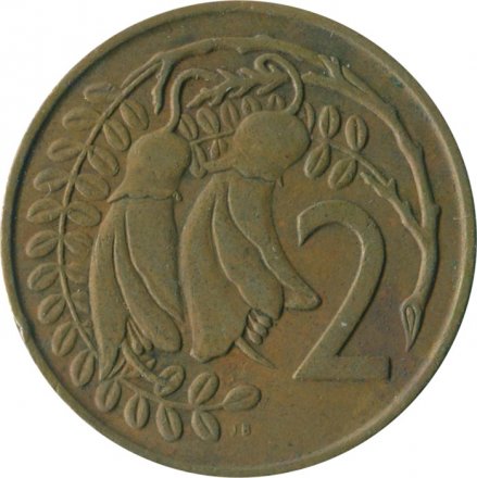 Новая Зеландия 2 цента 1967 год - Цветки куаваи