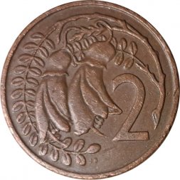 Новая Зеландия 2 цента 1967 год - Цветки куаваи