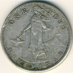 Филиппины 1 песо 1910 год