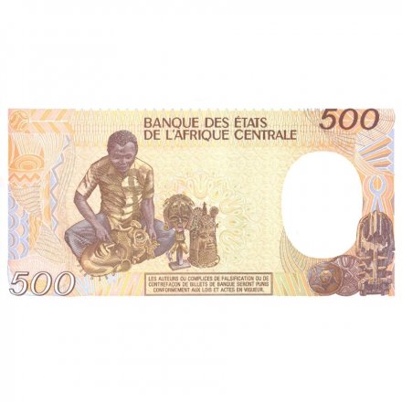 Конго 500 франков 1991 год UNC