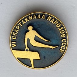 Значок. Vl Спартакиада народов СССР. Гимнастика (тип 3) 