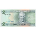 Литва 2 лита 1993 год - Мотеюс Валанчус. Тракайский Замок UNC