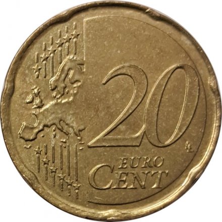 Мальта 20 евроцентов 2008 год