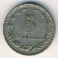 Аргентина 5 сентаво 1942 год