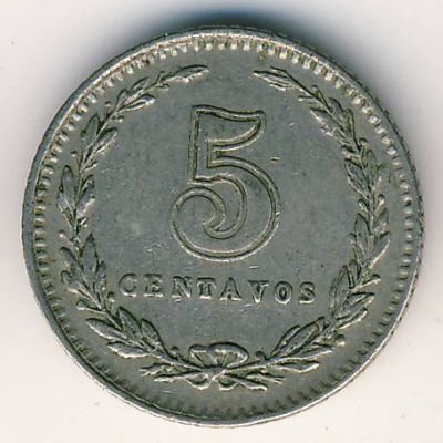 Аргентина 5 сентаво 1942 год