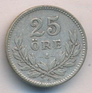 Швеция 25 эре 1933 год - Король Густав V