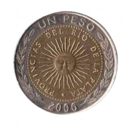 Аргентина 1 песо 2006 год