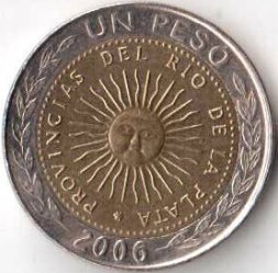 Аргентина 1 песо 2006 год