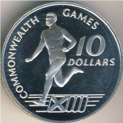 Багамские острова 10 долларов 1986 год