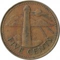 Барбадос 5 центов 1973 год - Маяк