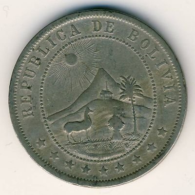 Боливия 10 сентаво 1895 год