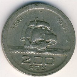 Бразилия 200 рейс 1932 год - 400 лет колонизации Бразилии