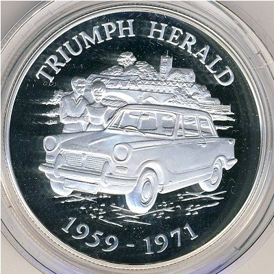 Олдерни 5 фунтов 2009 год - Британские автомобили. Triumph Gerald
