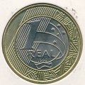 Бразилия 1 реал 1998 год - 50 лет Декларации Прав Человека