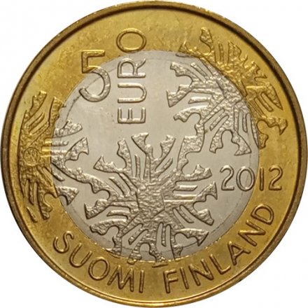 Финляндия 5 евро 2012 год - Северная природа - Флора