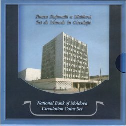Набор из 6 монет  Молдавия 2003-2005 год - Праздник вина (в буклете)