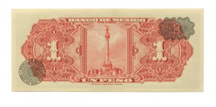 Мексика 1 песо 1967 год - UNC - серия BDM