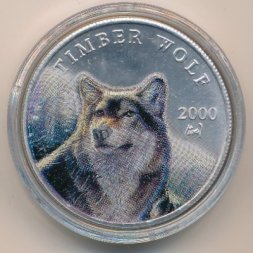 Либерия 10 долларов 2000 год