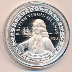 Виргинские острова 20 долларов 2000 год