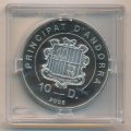 Андорра 10 динеров 2008 год