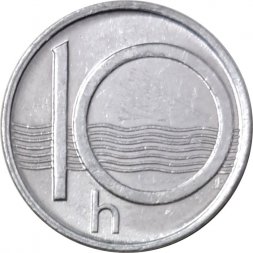 Чехия 10 геллеров 1997 год - Герб