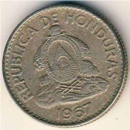 Гондурас 20 сентаво 1967 год