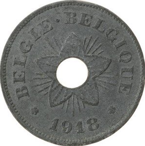 Бельгия 50 сантимов 1918 год