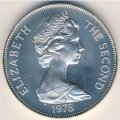 Остров Вознесения 1 крона 1978 год - 25 лет коронации Елизаветы II (серебро)
