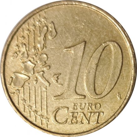 Бельгия 10 евроцентов 1999 год