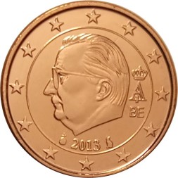 Бельгия 1 евроцент 2013 год