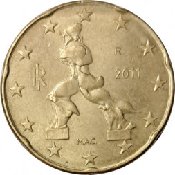 Италия 20 евроцентов 2011 год