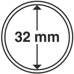 Капсула для хранения монет диаметром 32 мм (Германия)