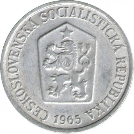Чехословакия 10 геллеров 1965 год