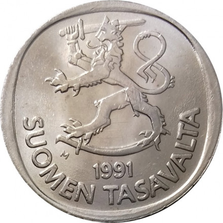 Финляндия 1 марка 1991 год