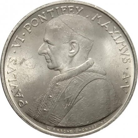 Ватикан 10 лир 1967 год - Папа Павел VI
