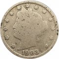 США 5 центов 1903 год (без отметки МД)