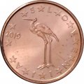Словения 1 евроцент 2019 год