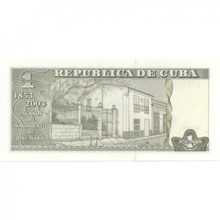Куба 1 песо 2003 год - Хосе Марти UNC
